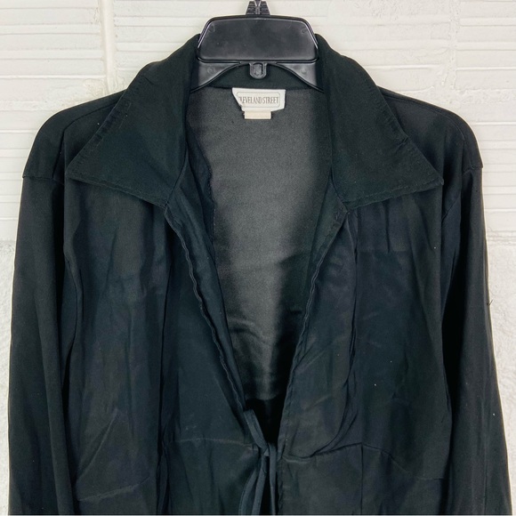 Cleveland street Y2K black tie front flare sleeve shirt size 1X - Picture 4 of 17